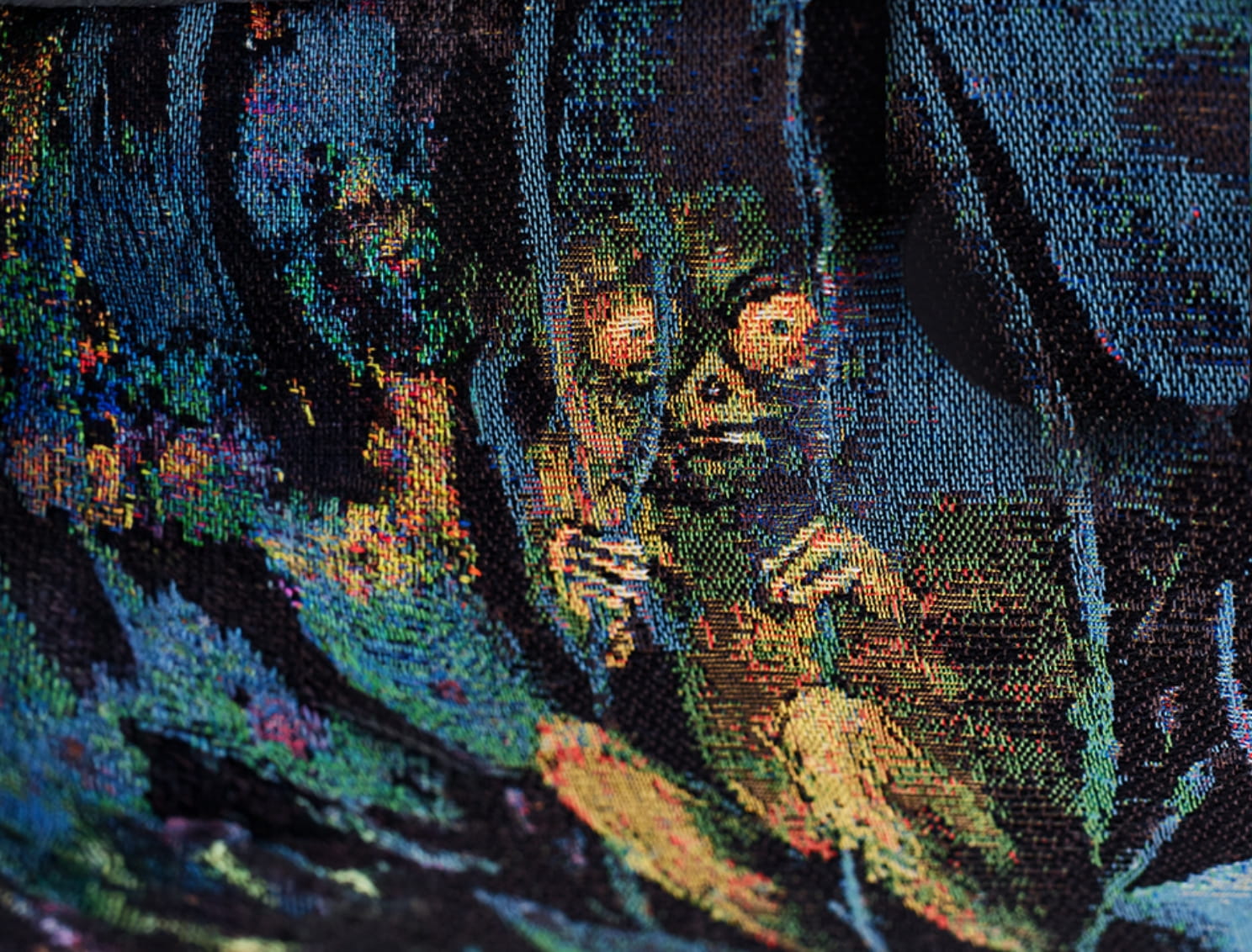 Detail of a high-quality woven upholstery fabric of the Freifrau brand by Die Stoffmacher from Baden-Württemberg – Tailor Made textiles from European weaving mills for exclusive fabric collections.